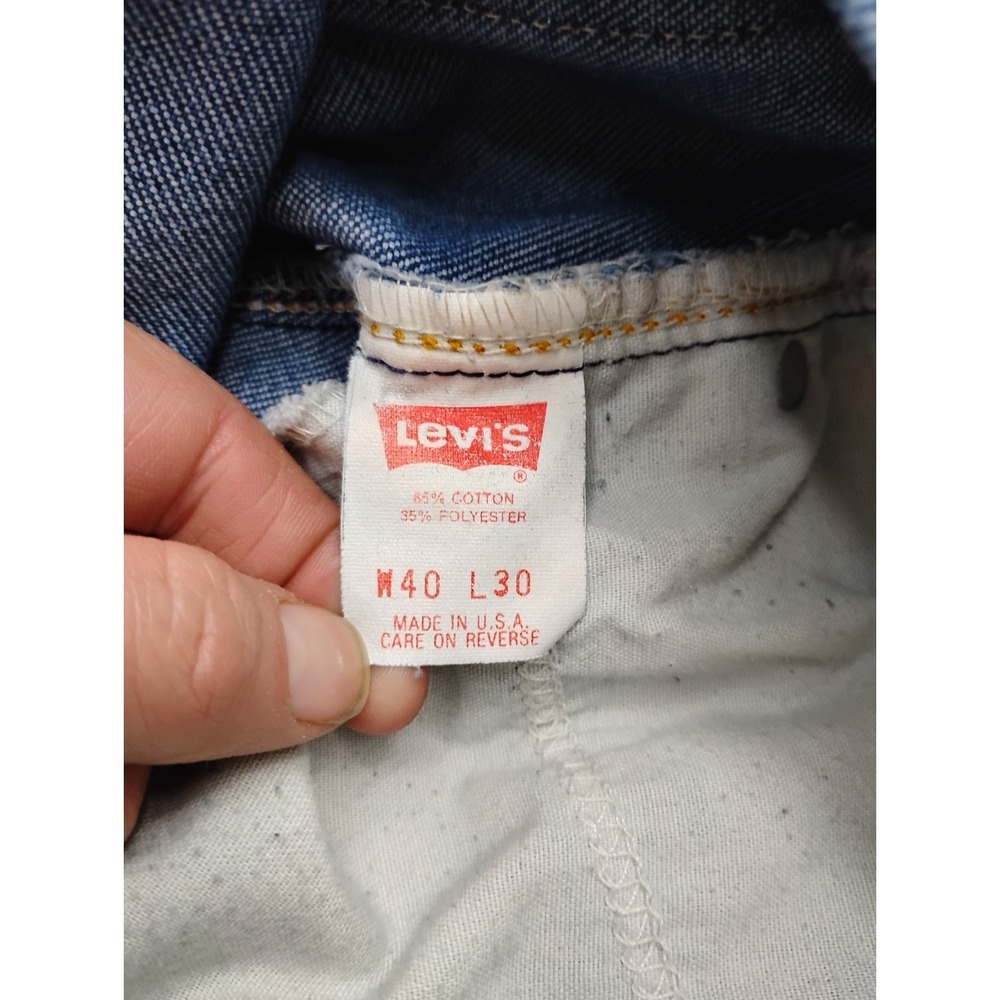 Levis 509 Straight Leg Regular Fit Vintage Made in USA 40x30 (fits 38x27.5) - Picture 4 of 13